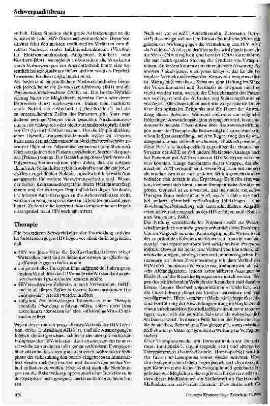 Vorschauseite 3: Aktuelle Tendenzen bei HIV und AIDS