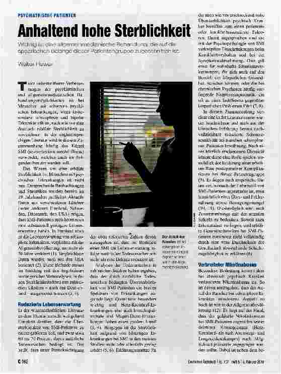 Vorschauseite 1: Anhaltend hohe Sterblichkeit