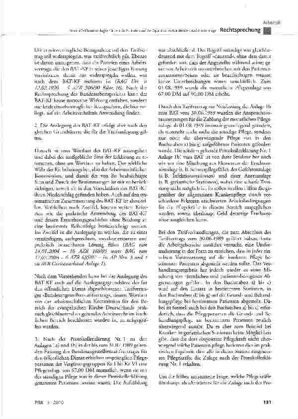 Vorschauseite 6: Keine »Gelähmtenzulage« für den die Patienten auf die Operation vorbereitenden Anästhesiepfleger