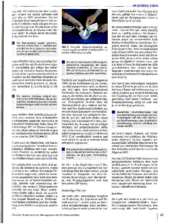Vorschauseite 4: Management des Protheseninfekts