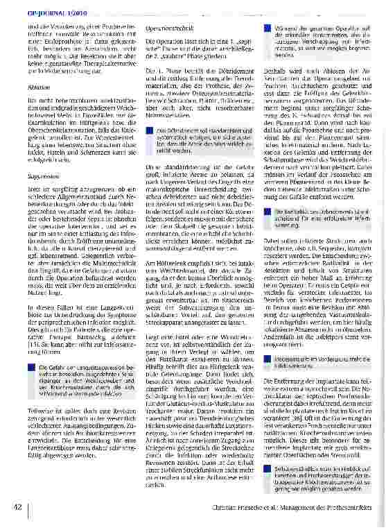 Vorschauseite 5: Management des Protheseninfekts