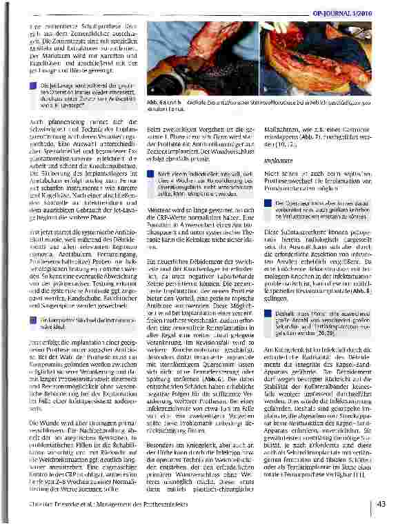 Vorschauseite 6: Management des Protheseninfekts