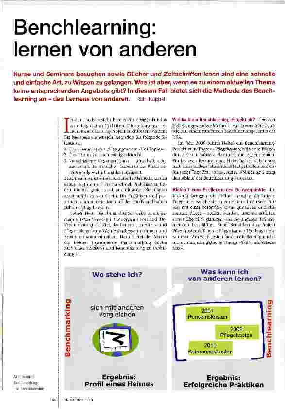 Vorschauseite 1: Benchlearning: lernen von anderen