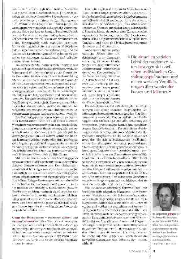 Vorschauseite 3: Revolutionieren die Babyboomer das Alter?