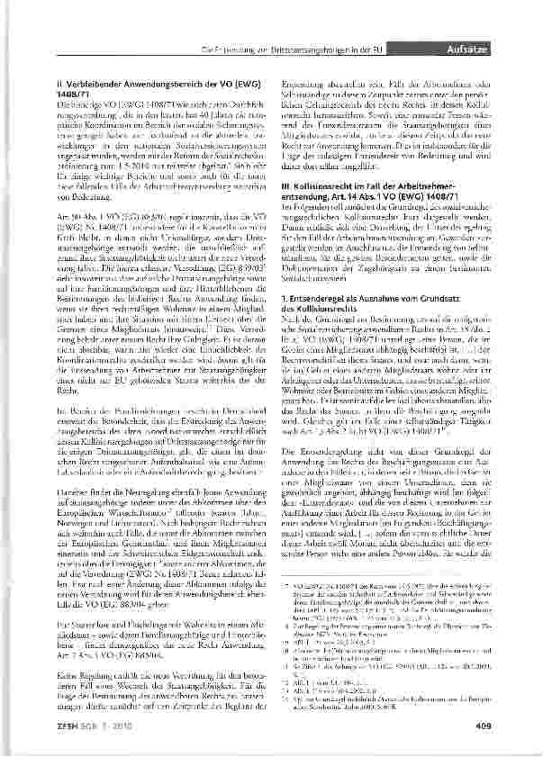 Vorschauseite 2: Die Entsendung von Drittstaatsangehörigen in der EU -Regelungen zur Bestimmung des anwendbaren Sozialversicherungsrechts