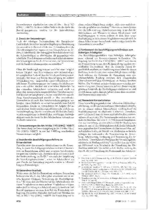 Vorschauseite 3: Die Entsendung von Drittstaatsangehörigen in der EU -Regelungen zur Bestimmung des anwendbaren Sozialversicherungsrechts