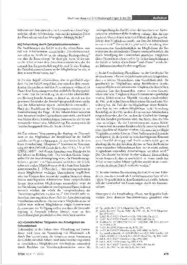 Vorschauseite 4: Die Entsendung von Drittstaatsangehörigen in der EU -Regelungen zur Bestimmung des anwendbaren Sozialversicherungsrechts