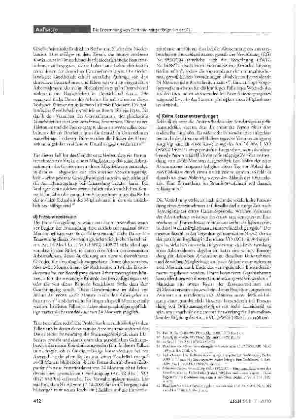 Vorschauseite 5: Die Entsendung von Drittstaatsangehörigen in der EU -Regelungen zur Bestimmung des anwendbaren Sozialversicherungsrechts