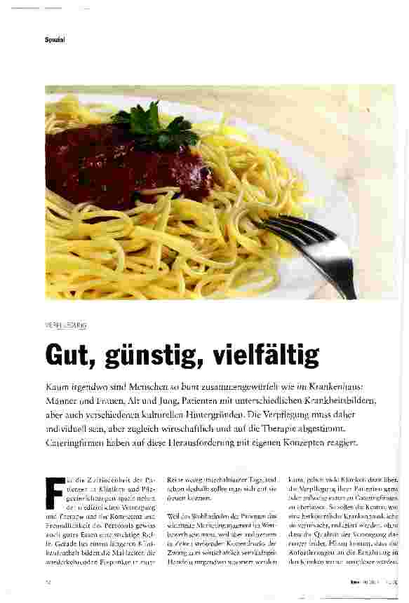 Vorschauseite 1: Gut, günstig, vielfältig