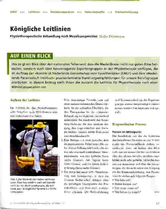 Vorschauseite 1: Königliche Leitlinien