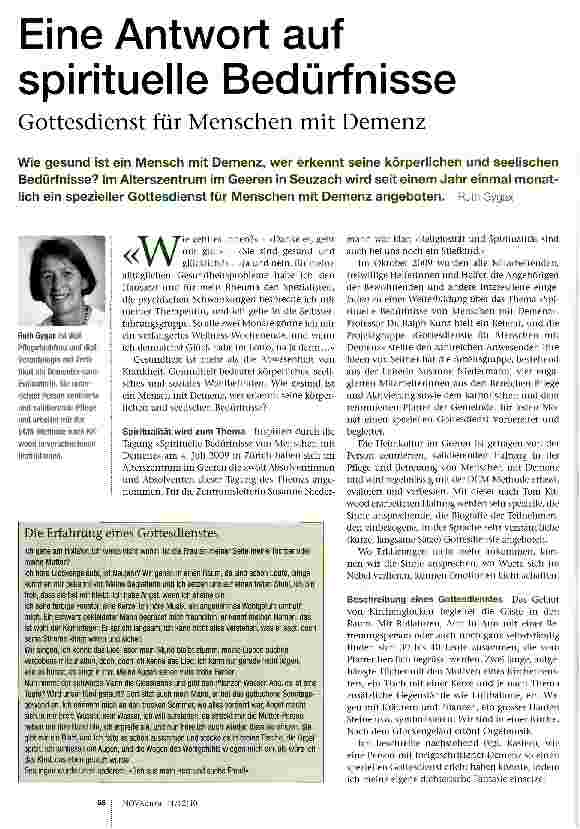 Vorschauseite 1: Eine Antwort auf spirituelle Bedürfnisse