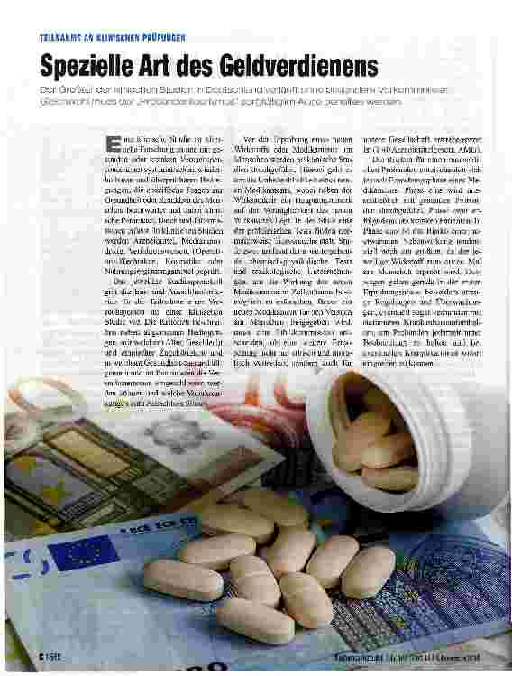 Vorschauseite 1: Spezielle Art des Geldverdienens
