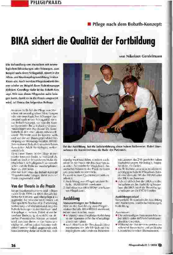 Vorschauseite 1: BIKA sichert die Qualität der Fortbildung