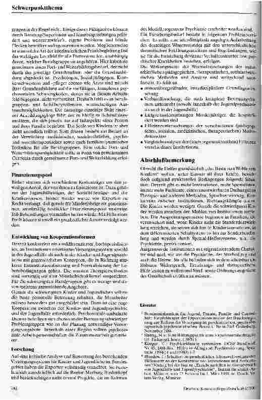 Vorschauseite 4: Gehören Kinder und Jugendliche wegen sozialer und emotionaler Probleme in die Psychiatrie?
