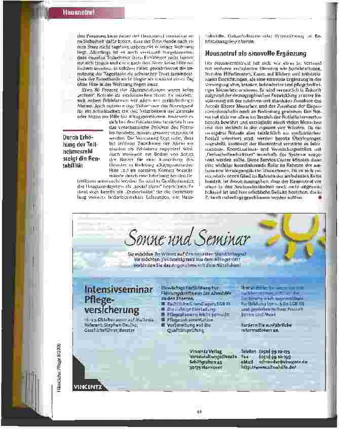 Vorschauseite 6: Ein Schwätzchen inklusive Hausnotrufdienste in Deutschland: Organisation und Praxis am Beispiel Sachsen-Anhalt
