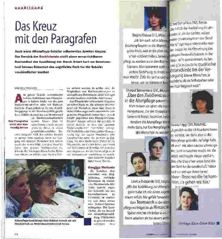 Vorschauseite 1: Das Kreuz mit den Paragrafen Ausbildung