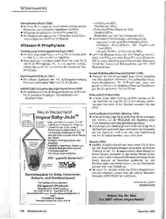 Vorschauseite 2: ...-PROPHYLAXECREDÉ UND VITAMIN-K