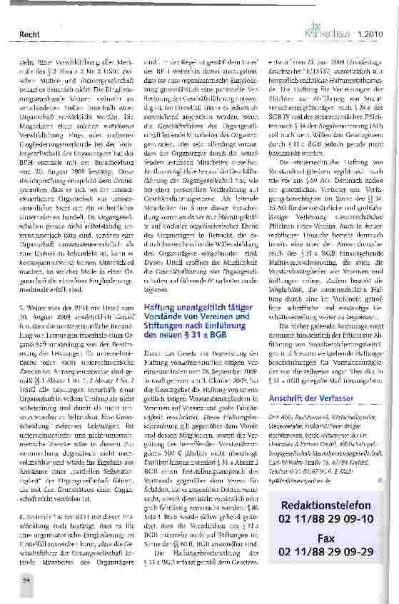 Vorschauseite 2: Eingliederung in eine umsatzsteuerliche Organschaft - Urteil des Bundesfinanzhofs (BFH) vom 20. August 2009
