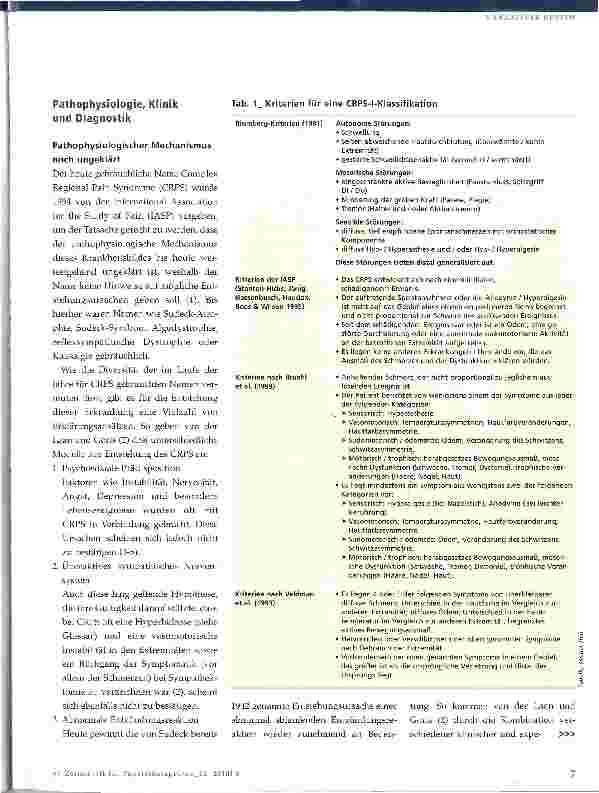 Vorschauseite 2: Complex Regional Pain Syndrome (CRPS)