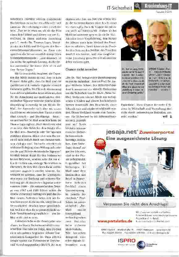 Vorschauseite 2: DE-Mail schon in der Kritik