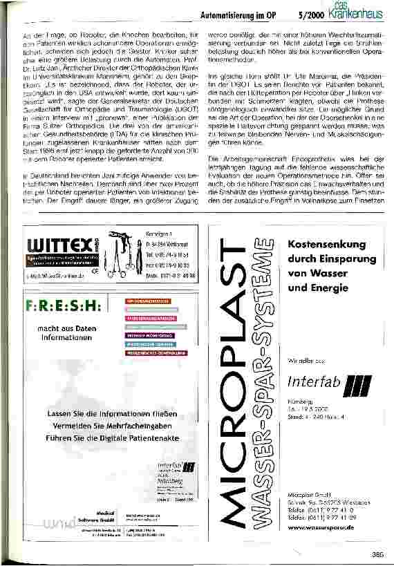 Vorschauseite 3: Operatinsroboter - Überblick und Perspektiven