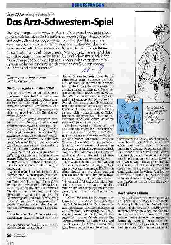 Vorschauseite 1: Das Arzt-Schwestern-Spiel