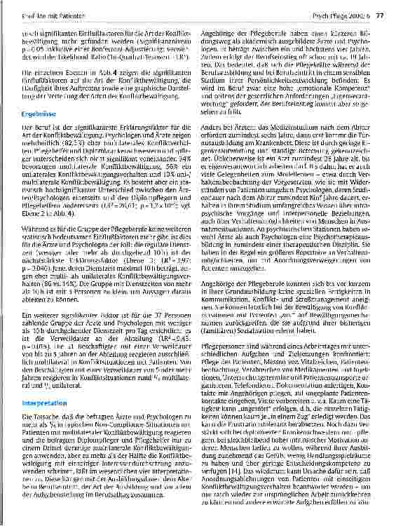 Vorschauseite 4: Konflikte mit Patienten - Wie lösen Ärzte, Psychologen und Pfleger Non-Compliance-Situationen mit Patienten?