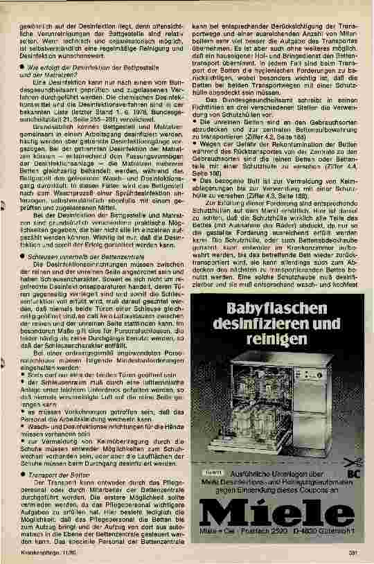 Vorschauseite 3: Die Bettenzentrale: hygienische und organisatorische Probleme