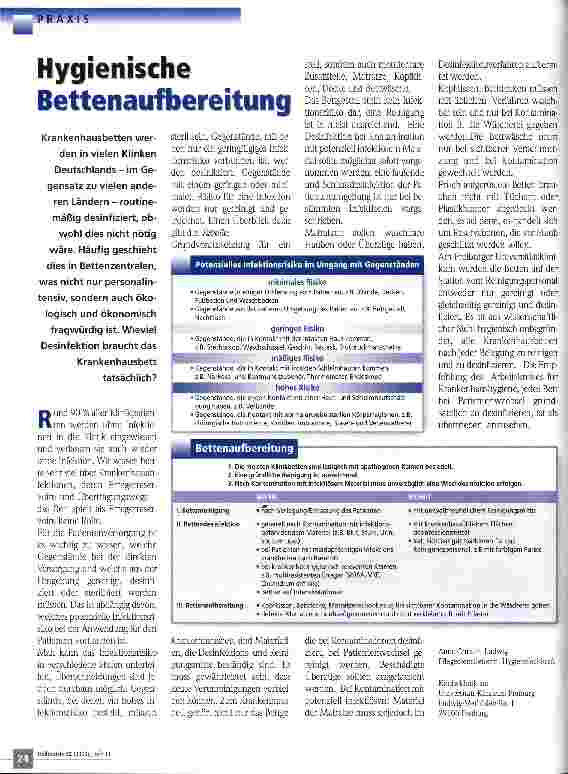 Vorschauseite 1: Hygienische Bettenaufbereitung