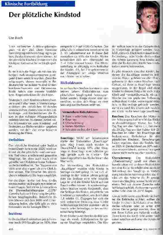 Vorschauseite 1: Der plötzliche Kindstod