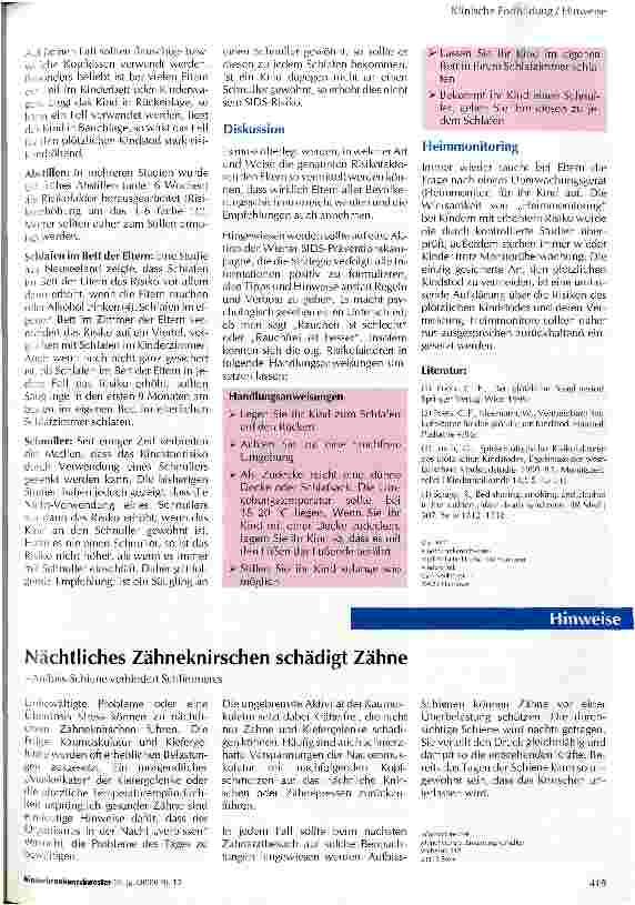 Vorschauseite 2: Der plötzliche Kindstod