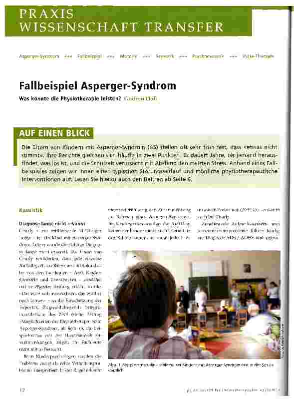 Vorschauseite 1: Fallbeispiel Asperger-Syndrom