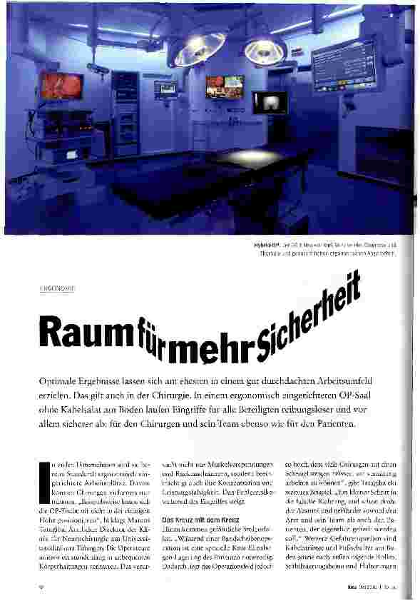 Vorschauseite 1: Raum für mehr Sicherheit