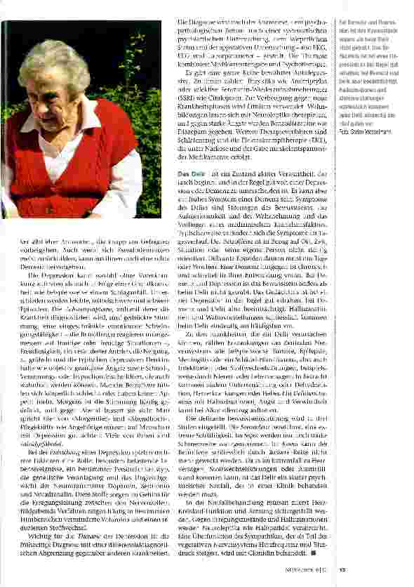 Vorschauseite 3: Demenz, Depression und Delir