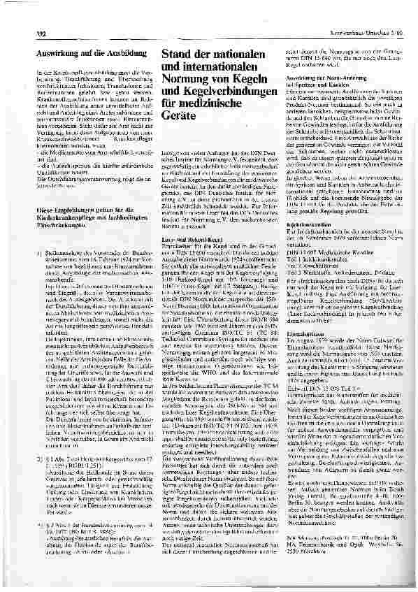 Vorschauseite 2: Stellungnahme der Arbeitsgemeinschaft Deutscher Schwesternverbände (ADS)zur Vornahme von Injektionen, Infusionen, Transfusionen und Blutentnahmen durch dasKrankenpflegepersonal