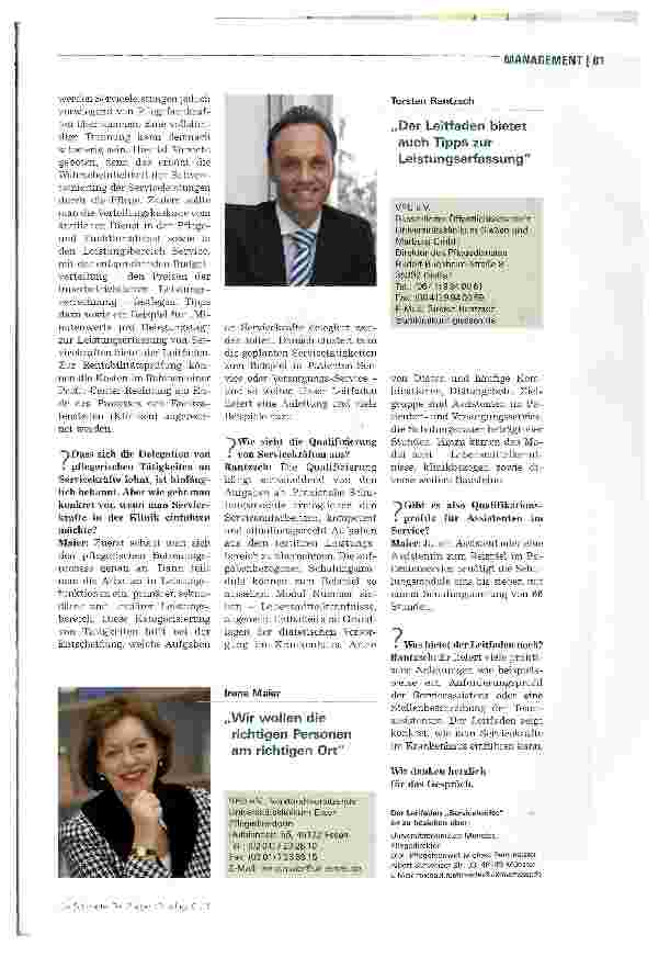 Vorschauseite 2: VPU-Serviceleitfaden hilft der Arbeitsorganisation und spart Kosten