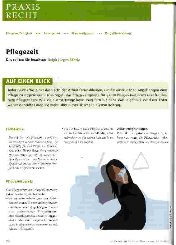 Vorschauseite 1: Pflegezeit