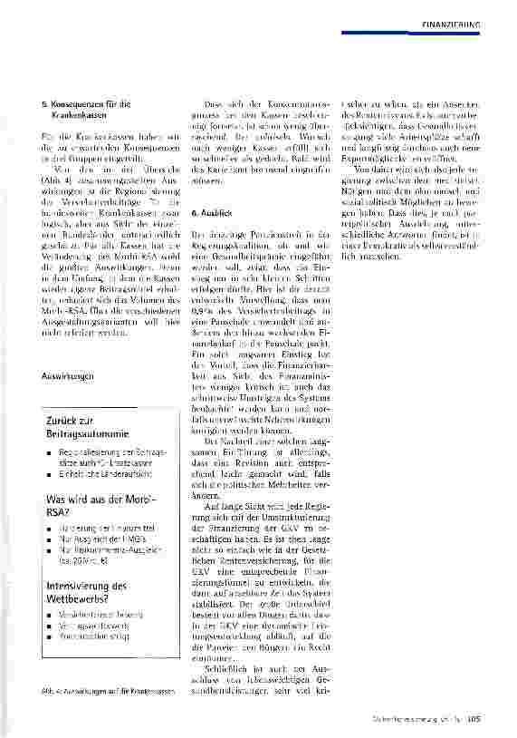 Vorschauseite 4: Modellvorstellungen für eine Finanzierungsreform der GKV: Pauschalierte Versichertenbeiträge