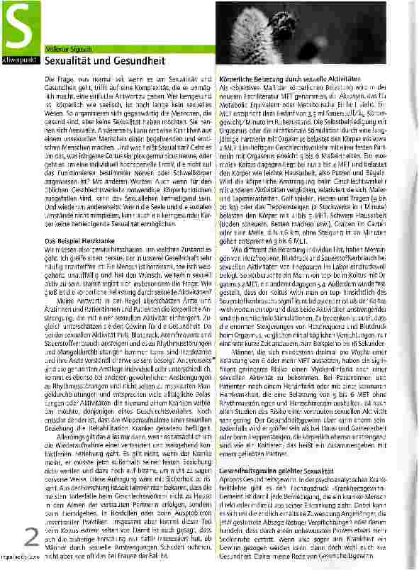 Vorschauseite 1: Sexualität und Gesundheit