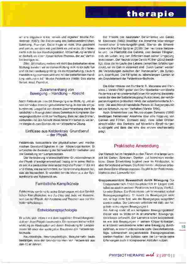 Vorschauseite 3: Die Feidenkrais-Methode