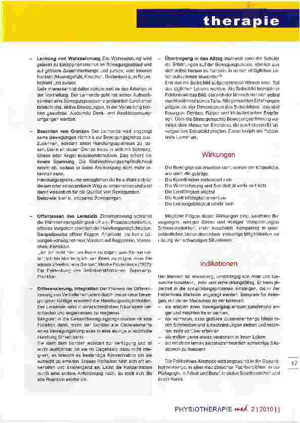 Vorschauseite 5: Die Feidenkrais-Methode