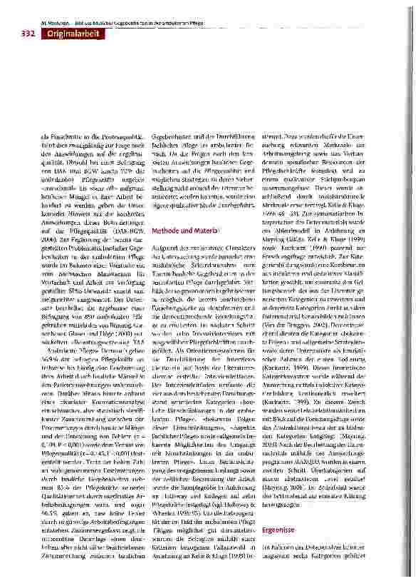 Vorschauseite 2: Einfluss baulicher Gegebenheiten in der ambulanten Pflege: Auswirkungen und Strategien zur Sicherstellung der Pflegequalität -Ergebnisse einer explorativen Studie