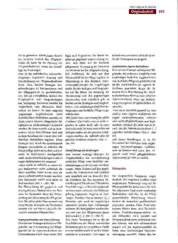 Vorschauseite 5: Einfluss baulicher Gegebenheiten in der ambulanten Pflege: Auswirkungen und Strategien zur Sicherstellung der Pflegequalität -Ergebnisse einer explorativen Studie