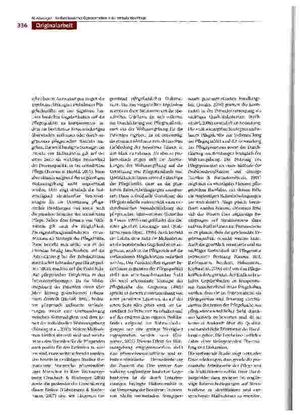 Vorschauseite 6: Einfluss baulicher Gegebenheiten in der ambulanten Pflege: Auswirkungen und Strategien zur Sicherstellung der Pflegequalität -Ergebnisse einer explorativen Studie