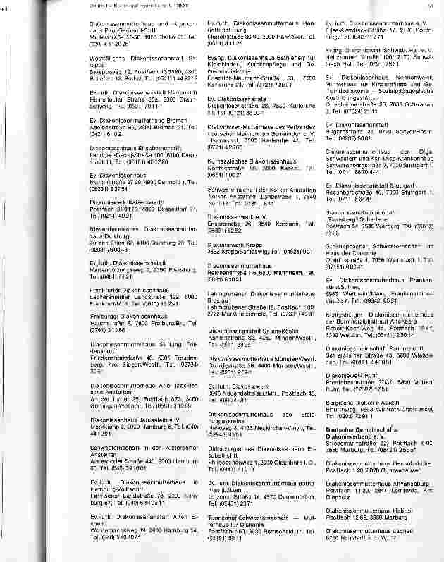 Vorschauseite 3: Anschriften der Berufsorganisationen für Kranken und Kinderkrankenpflege ihre nationalen und internationalen Verbindungen