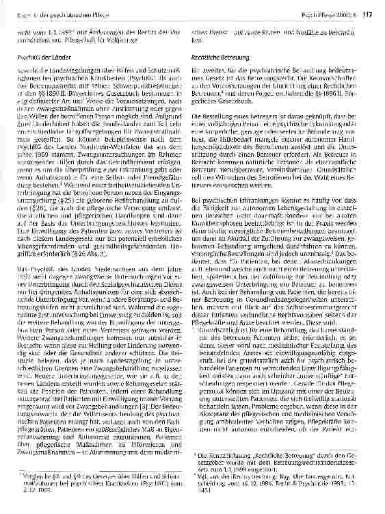 Vorschauseite 2: Recht in der psychiatrischen Pflege Teil 1