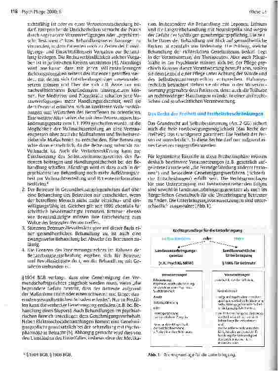 Vorschauseite 3: Recht in der psychiatrischen Pflege Teil 1