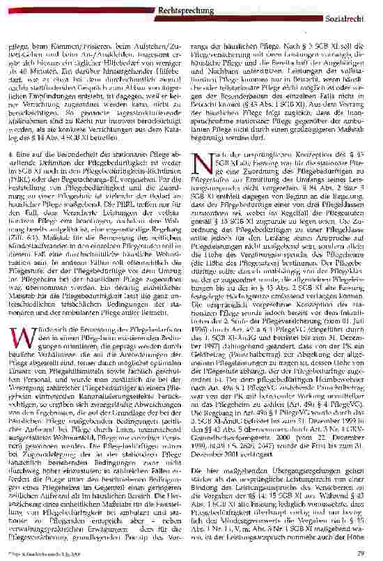 Vorschauseite 4: Heimversorgung: Die Pflegestufe bestimmt nicht die Pflegeklasse