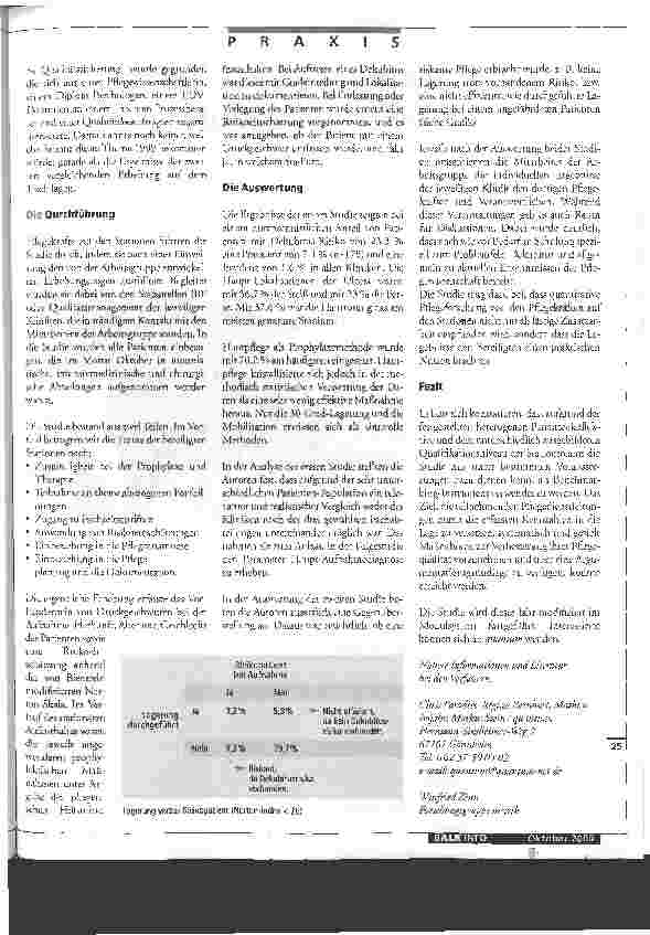 Vorschauseite 2: Lösungsorientierter Ansatz im Problemfeld Dekubitus Die gesundheitspolitische Relevanz des Themas Dekubitus wächst weiter