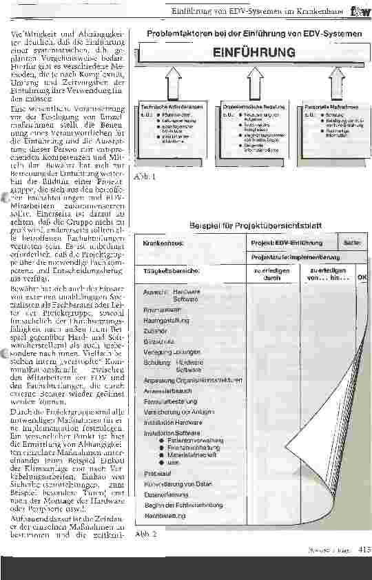 Vorschauseite 2: Einführung von EDV-Systemen im Krankenhaus